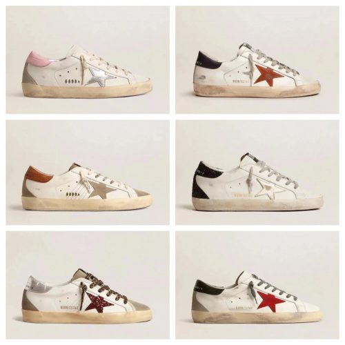 Golden Goose GGDB Super-Star distressed leather sneakers Multicolor