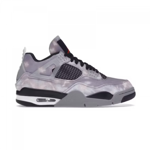 Jordan Air Jordan 4 Retro Zen Master Basketball Sneakers Gray and Black