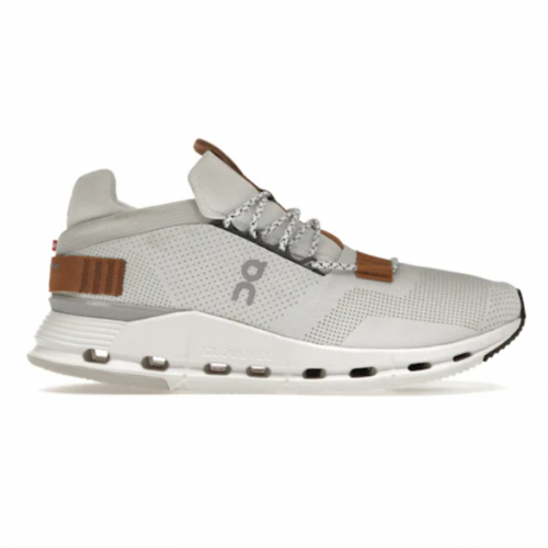 On Running On Cloudnova Lightweight Sneakers White and Brown