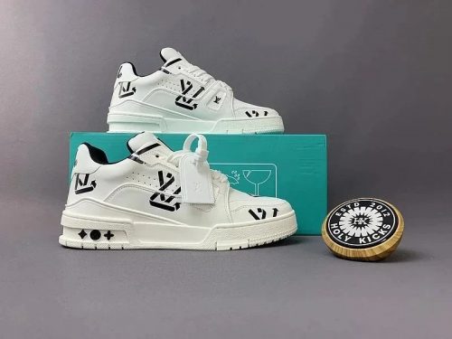 Louis Vuitton LV Trainer Chunky Sneakers White and Black