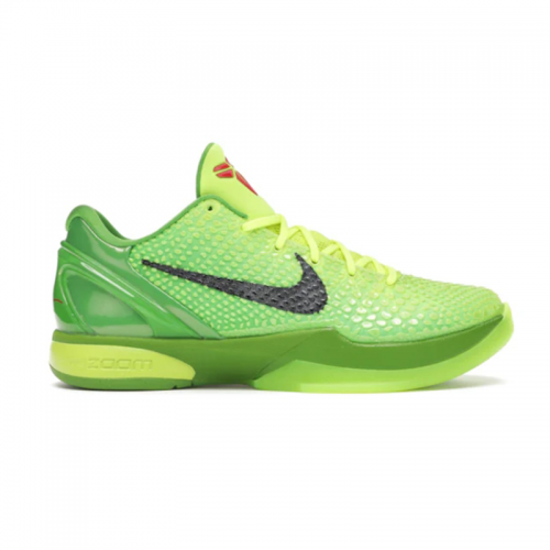 Nike Kobe 6 Protro Grinch Basketball Sneakers Green