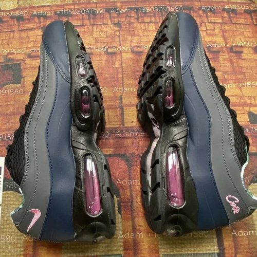 Nike Air Max 95 Corteiz chunky sneakers black and blue