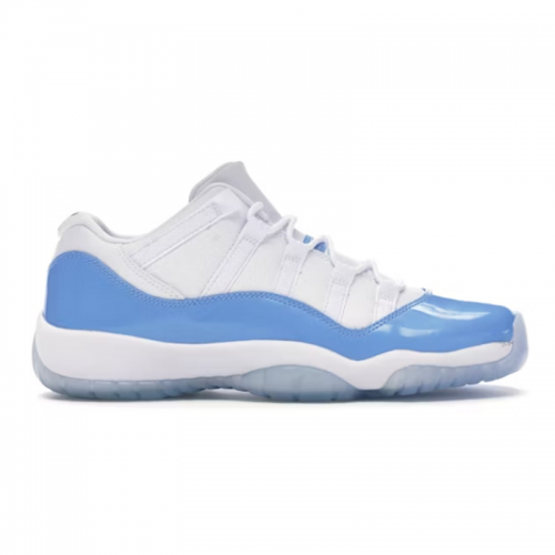 Jordan Air Jordan 11 Low University Blue Basketball Sneakers White and Light Blue