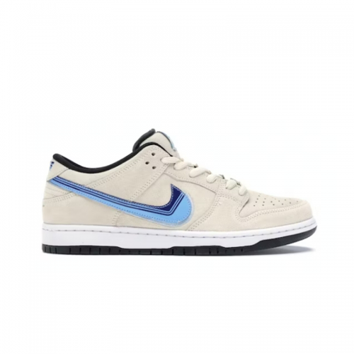 Nike Dunk Low Pro SB Low Top Sneakers Beige and Blue