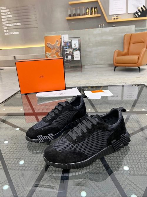 Hermes Bouncing Chunky Sneakers Black