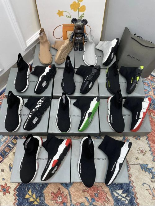 Balenciaga Speed Trainer Chunky Sneakers Multicolor
