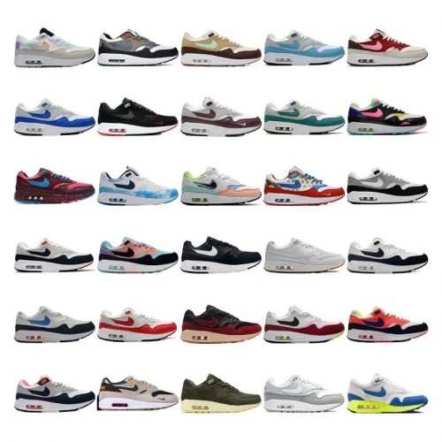 Nike Air Max 1 Iconic Running Sneakers Multicolor