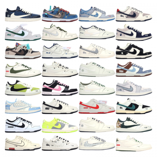 Nike Dunk Low Custom Collection Streetwear Sneakers Multicolor