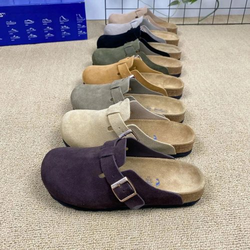 Birkenstock Boston Suede Clogs Casual Shoes Multicolor
