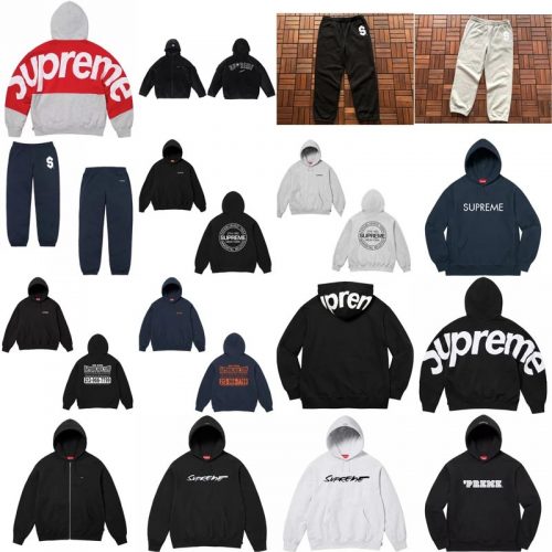 Supreme Graphic Streetwear Hoodies and Sweatpants Collection Multicolor