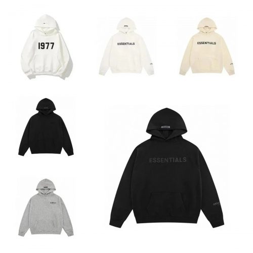 Fear of God Essentials Essentials Graphic Print Oversized Hoodie Multicolor