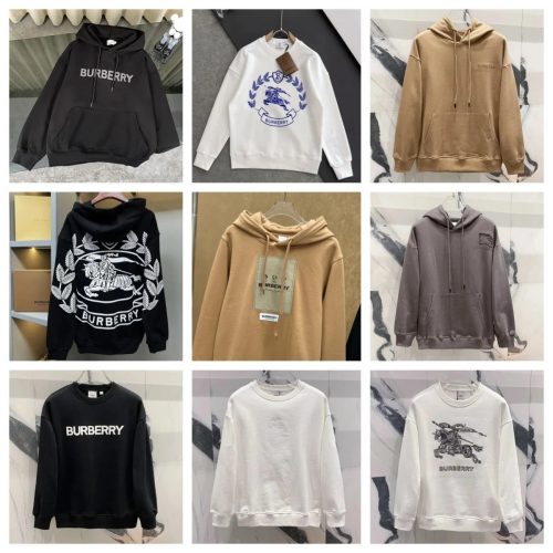 Burberry Graphic Print Oversized Hoodie and Sweatshirt Collection Multicolor
