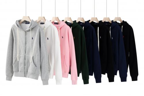 Polo Ralph Lauren PRL Zip-Up Hoodie Casual Cotton Sweatshirt Multicolor