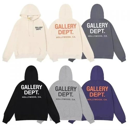 Gallery Dept. Hollywood Graphic Streetwear Hoodie Multicolor