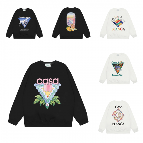 Casablanca Graphic Print Cotton Sweatshirt Multicolor