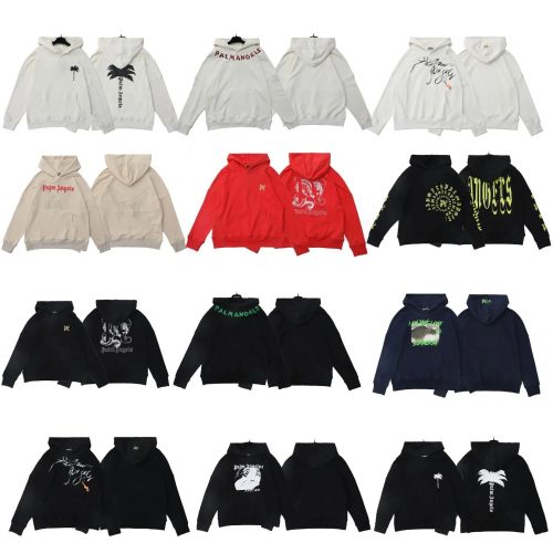Palm Angels Graphic Print Streetwear Hoodie Collection Multicolor