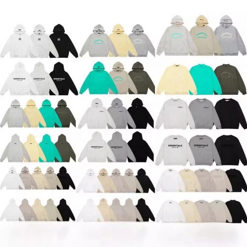 Fear of God FOG Essentials Collection Streetwear Hoodie and Sweatshirt Multicolor