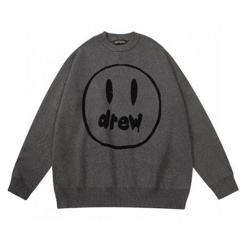 Drew House drew Mascot Knit Sweater Oversized Crewneck Gray
