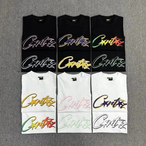 Corteiz Script Logo Graphic Streetwear T-Shirt Multicolor