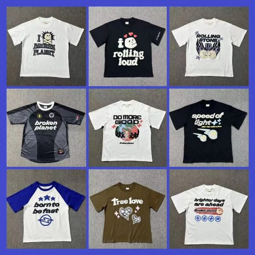 Broken Planet Graphic Streetwear T-Shirt Multicolor