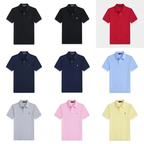 Ralph Lauren RL Classic Fit Mesh Polo Shirt Cotton Casual Multicolor