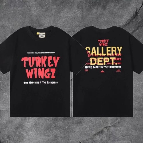 Gallery Dept. Turkey Wingz Graphic Tee T-Shirt Black