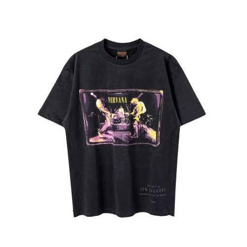 11% Gallery Nirvana Graphic Vintage Cotton T-Shirt Black