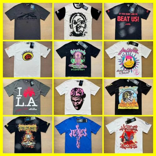Hellstar Graphic Print Cotton T-Shirt Multicolor