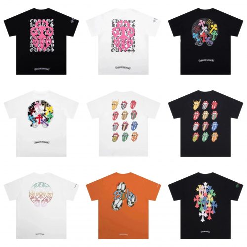 Chrome Hearts Graphic Print Cotton T-Shirt Multicolor