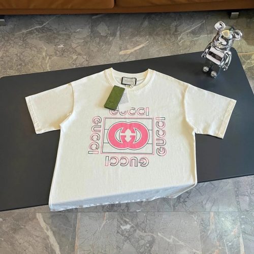 Gucci Interlocking G Print Graphic Tee White
