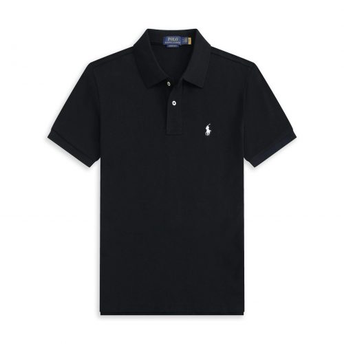 Polo Ralph Lauren PRL Custom Slim Fit Classic Polo Shirt Black