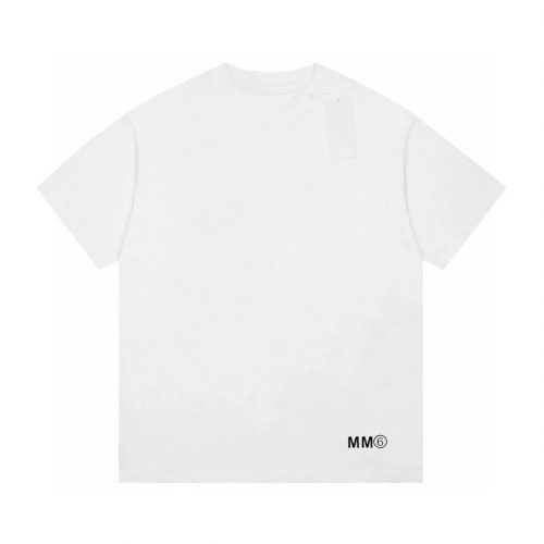 MM6 Maison Margiela MM6 Signature Print Cotton T-Shirt White
