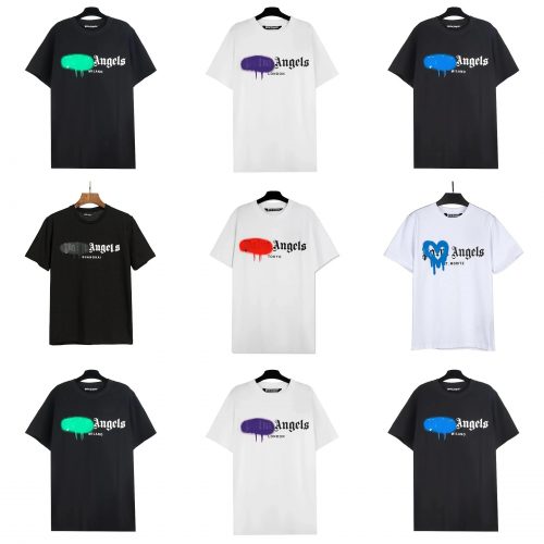 Palm Angels Spray Paint City Graphic Tee Multicolor