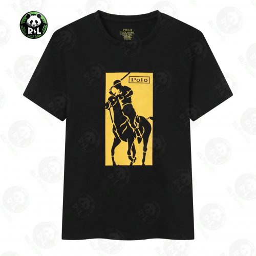Polo Ralph Lauren PRL Graphic Print Cotton T-Shirt Black