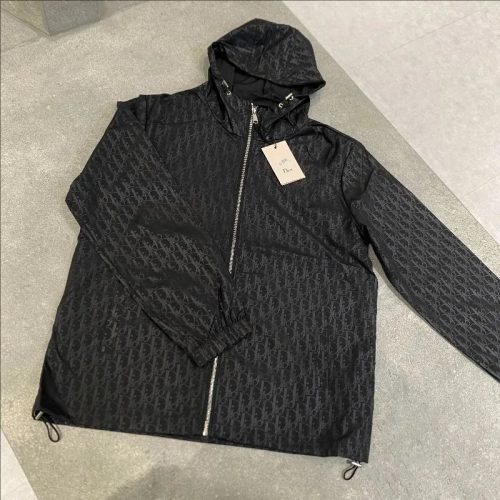 Dior Oblique Lightweight Windbreaker Jacket Black