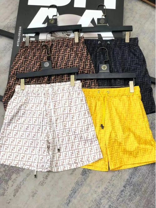 Fendi FF Monogram Casual Shorts Multicolor