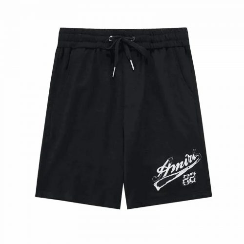 Amiri 22 Graphic Casual Shorts Black