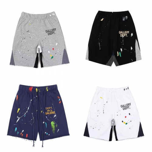 Gallery Dept. Paint Splatter Distressed Shorts Multicolor