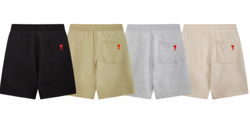 Ami Paris AMI Ami de Coeur Cotton Shorts Multicolor