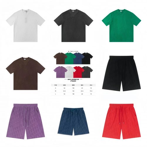 Dior Oblique Jacquard Casual Shorts Multicolor