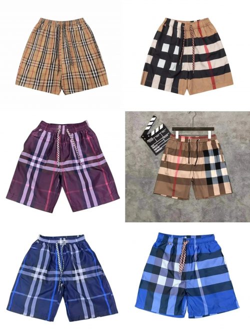 Burberry Check Print Casual Shorts Multicolor