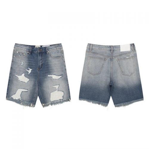 Gallery Dept. Distressed Denim Shorts Vintage Blue