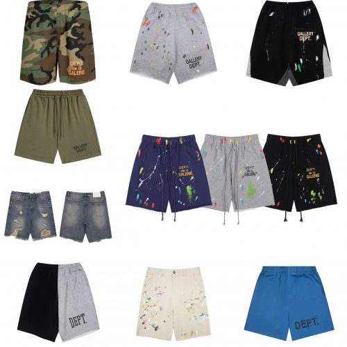 Gallery Dept. Paint Splatter Streetwear Shorts Multicolor