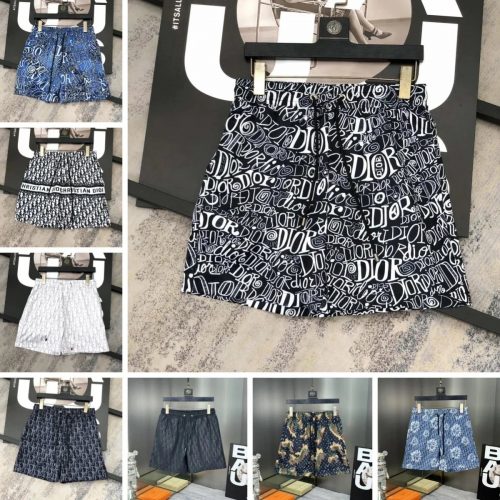 Dior Oblique Print Casual Shorts Multicolor