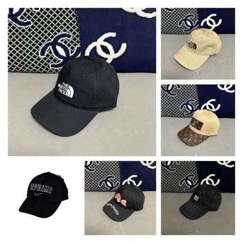 The North Face TNF Corduroy Baseball Cap Casual Hat Black