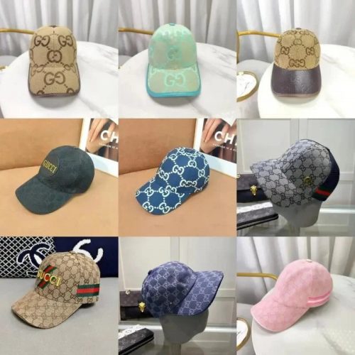 Gucci GG Monogram Baseball Cap Classic Streetwear Headwear Multicolor