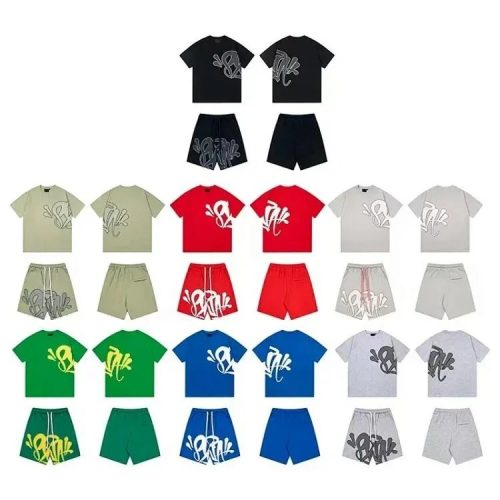 Design Graffiti Graphic Print Matching Set Multicolor