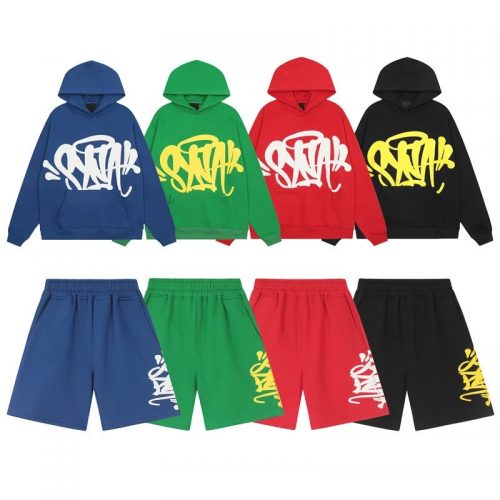 Syna World Syna Graffiti Print Streetwear Shorts Set Multicolor
