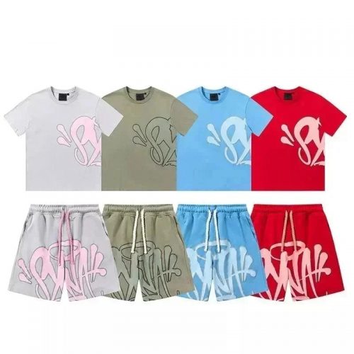 Syna World Syna Graffiti Print Streetwear Shorts Set Multicolor