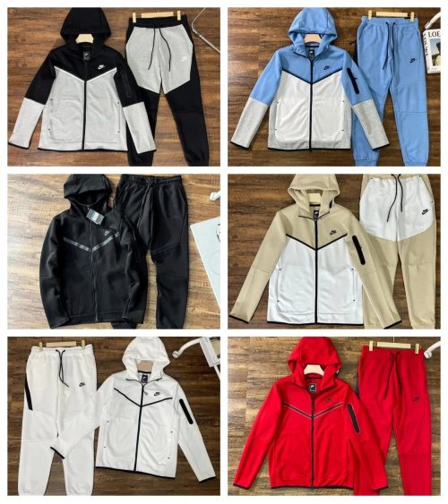 Nike Tech Fleece Sporty Tracksuit Set Multicolor